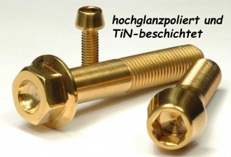 Titan (Ti6Al4V) - Stopmutter ISO 10511 / alt DIN 985 - Sonderfarben