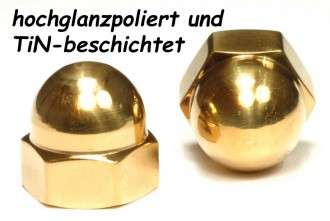 Titan (Ti6Al4V) - Hutmuttern Sonderfarben - DIN 1587