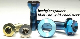 Titan (Ti6Al4V) - rear wheel bolt specialcolors