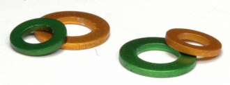Aluminium ISO 7089 / DIN 125 Unterlegscheiben Sonderfarben