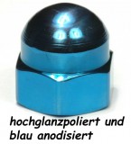 Titan (Ti6Al4V) - Hutmuttern - DIN 1587 - Sonderfarben