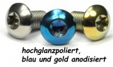 TRX - Titan (Ti6Al4V) Sonderfarben - Bremsscheibenschraube TRX - Titan (Ti6Al4V) Sonderfarben - Bremsscheibenschraube