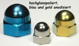 Titan (Ti6Al4V) - cap nuts specialcolors - DIN 1587