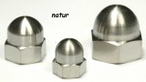 Titan (Ti6Al4V) - cap nuts nature - DIN 1587
